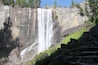 The Vernal falls in Yosemite is a must see trail. Easy enough for everyone (5 miles), you follow up Vernall river till the top, taking advantage of a magnificent landscape all the way up, with the water of the fall going down in the valley. A must se place in Yosemite...