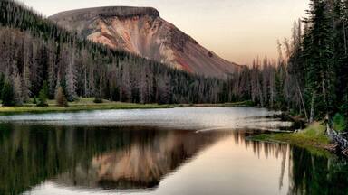 Coming around a curve on a forest service that youâve been on for 25 miles to see this. San Juan mountains in Colorado.