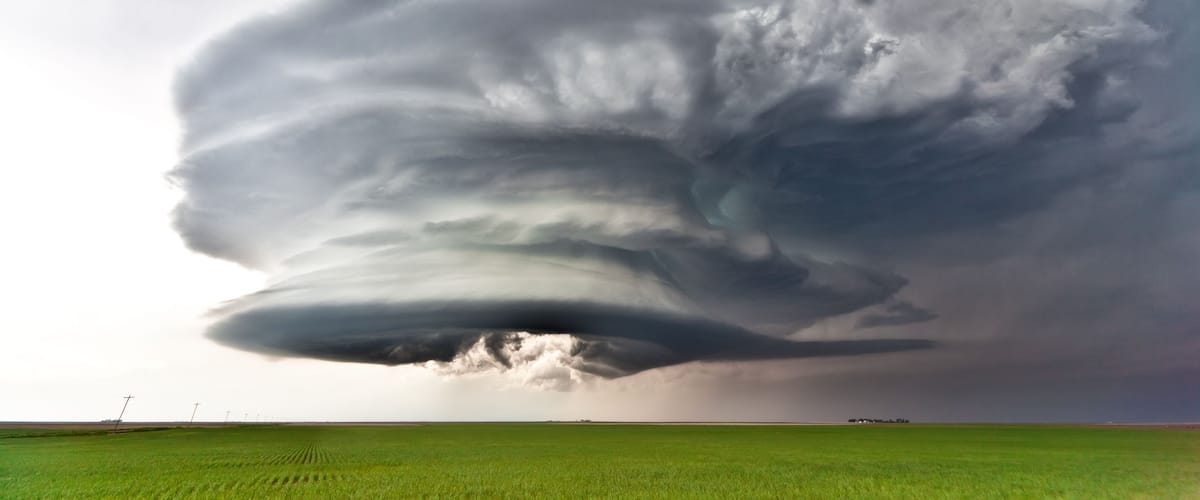 Severe thunderstorm near Julesburg, Colorado
