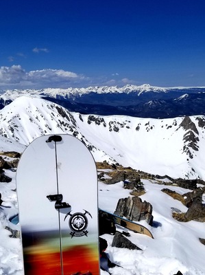 #ADVENTURE Looked at Byers Peak for 10 Years before finally riding it this past spring. Bill's Peak is close peak in the picture. Come for you next Bill. #earnyourturns