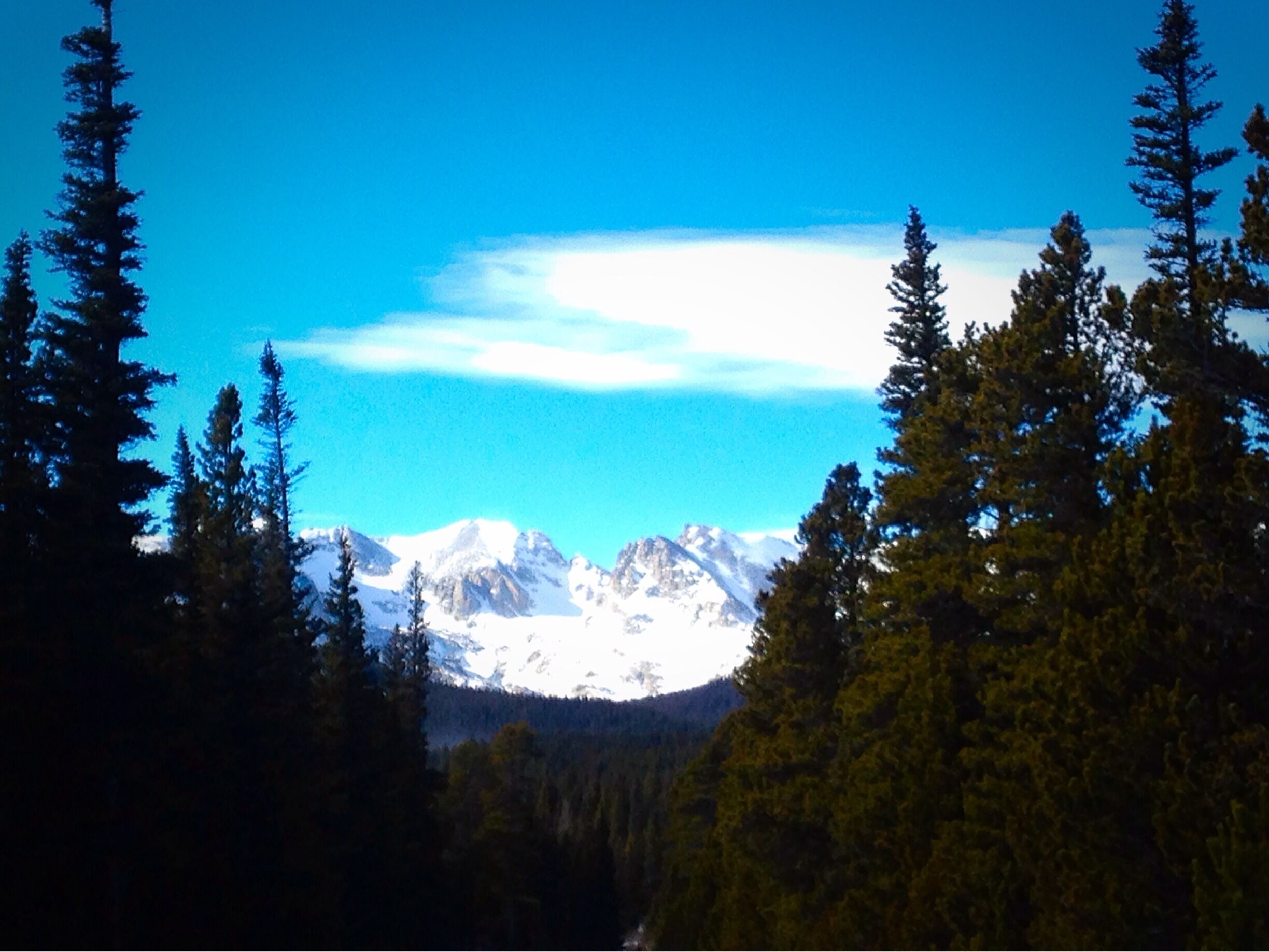 Gorgeous views snowshoeing through Brainard Lake Recreation area #hiking