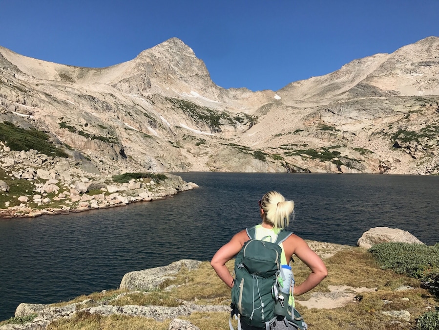 6.1 mike hike up to Blue Lake from the Mitchell Lake Trailhead. Get there early parking is limited and fills up fast. #hiking