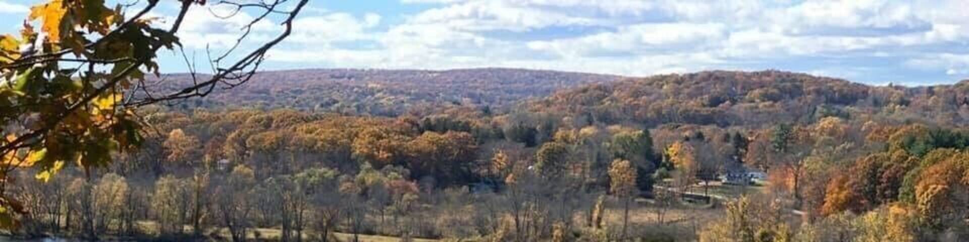 I took a picture of view on the bigger river down there at Lyme, Gillette Castle.