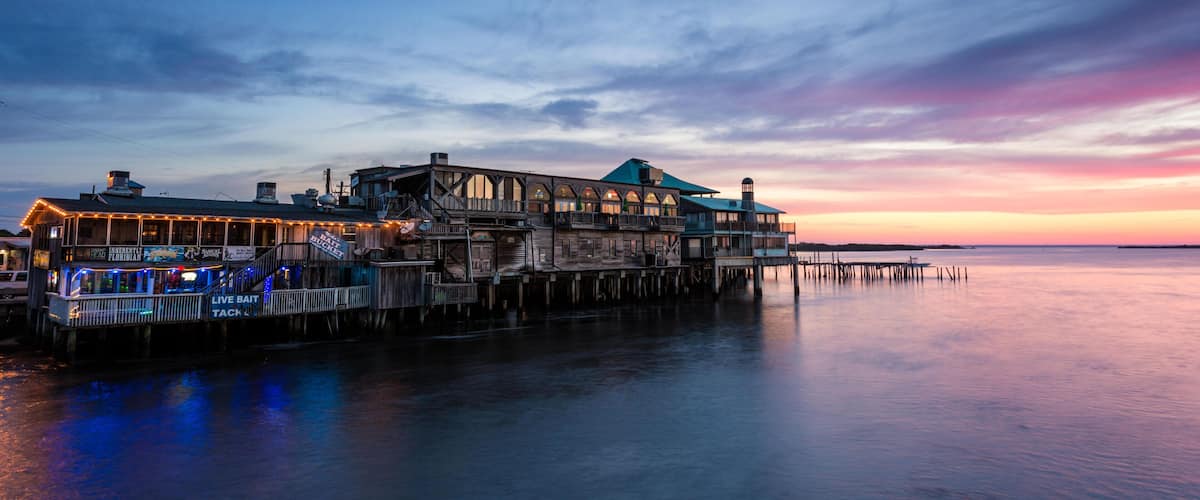 GJCE3F Cedar Key Waterfront at Sunrise, Cedar Key, Florida