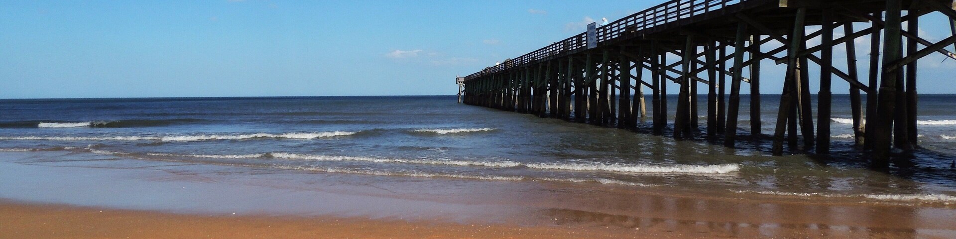 Flagler Beach pier.; Shutterstock ID 539265934; purchase_order: SP-1269 HA 2018 Batch 1; Order: ; client: ; other: