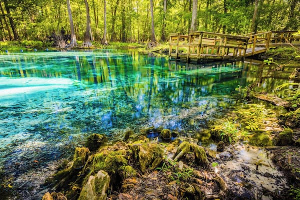This is a smaller spring adjacent to the main Blue Springs.