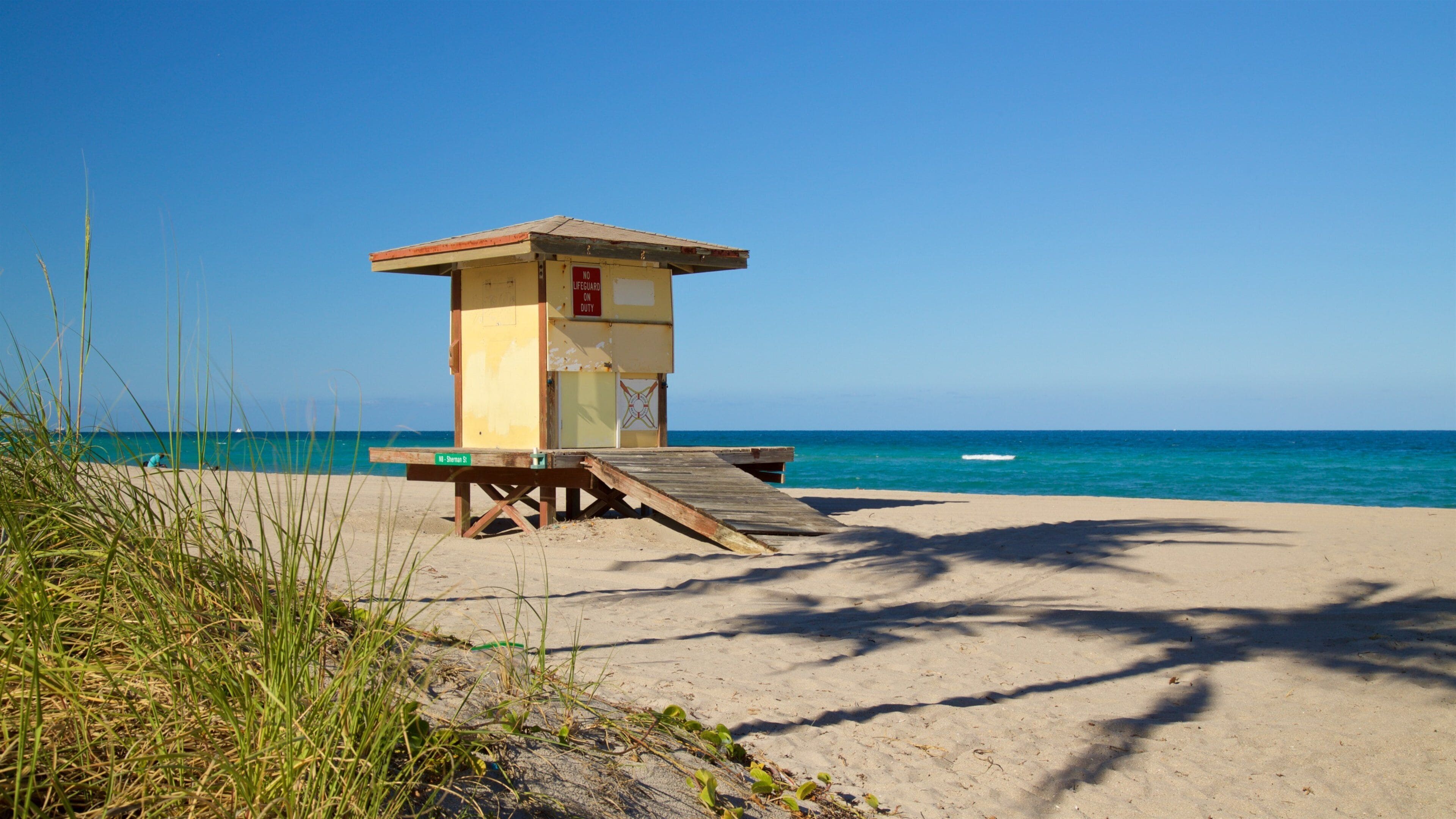 Hollywood Beach which includes general coastal views and a beach