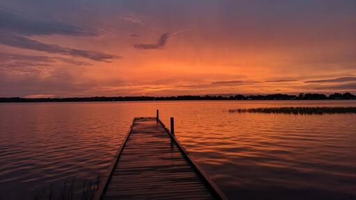 Summer Sunset On Lake Placid, Florida