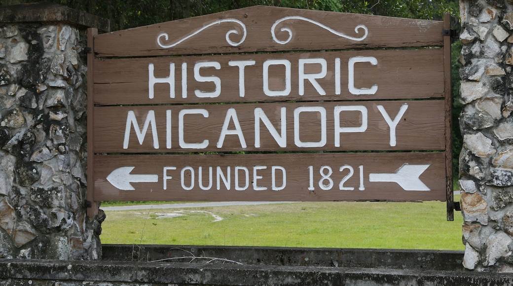 Historic town of Micanopy, Florida founded in 1821
