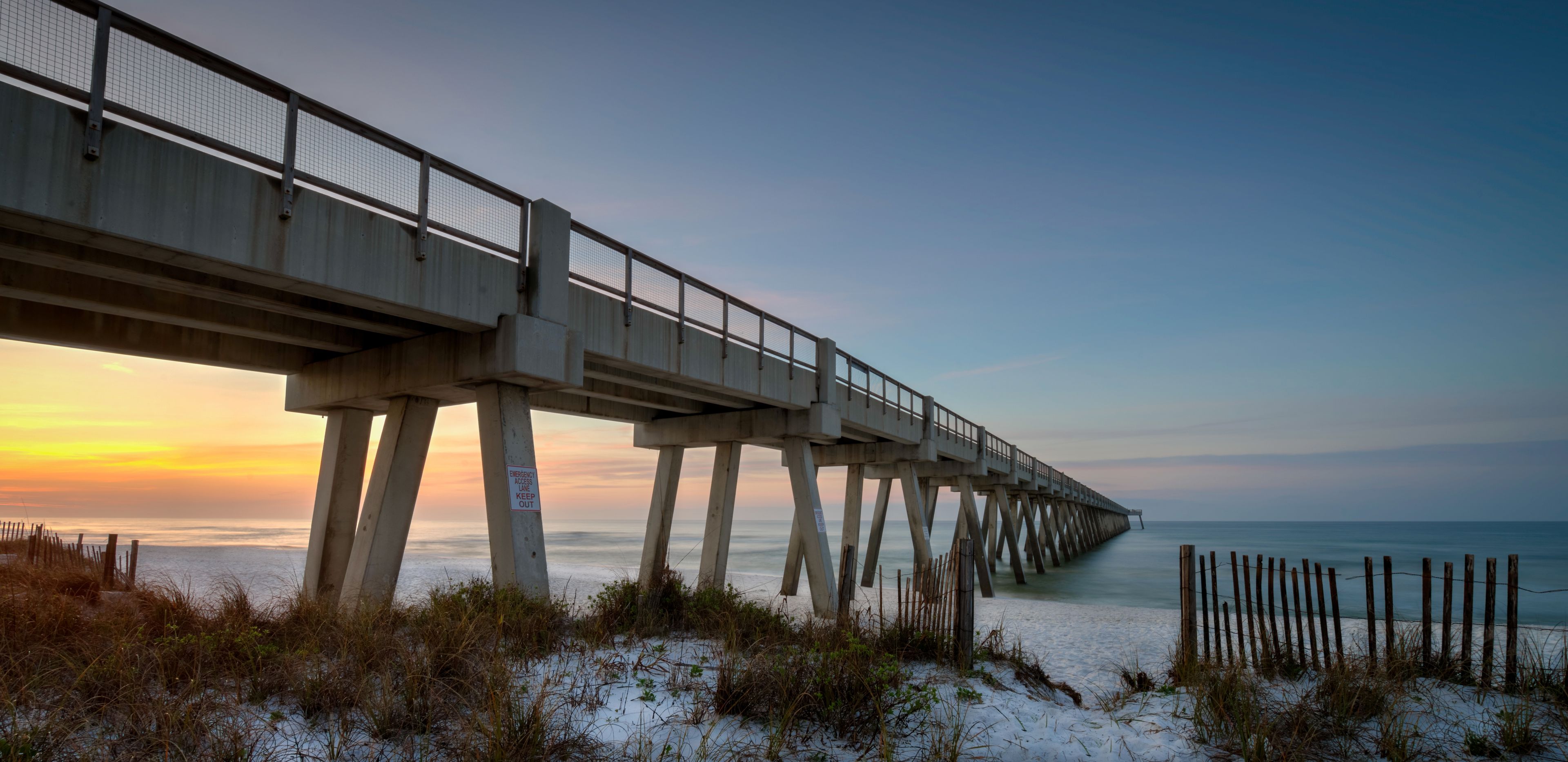 The Navarre Beach Fishing Pier, record-holding fishing pier, Navarre, Florida