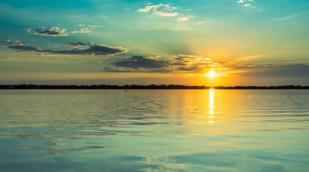 Sunrise over the Indian River in Rockledge, Florida