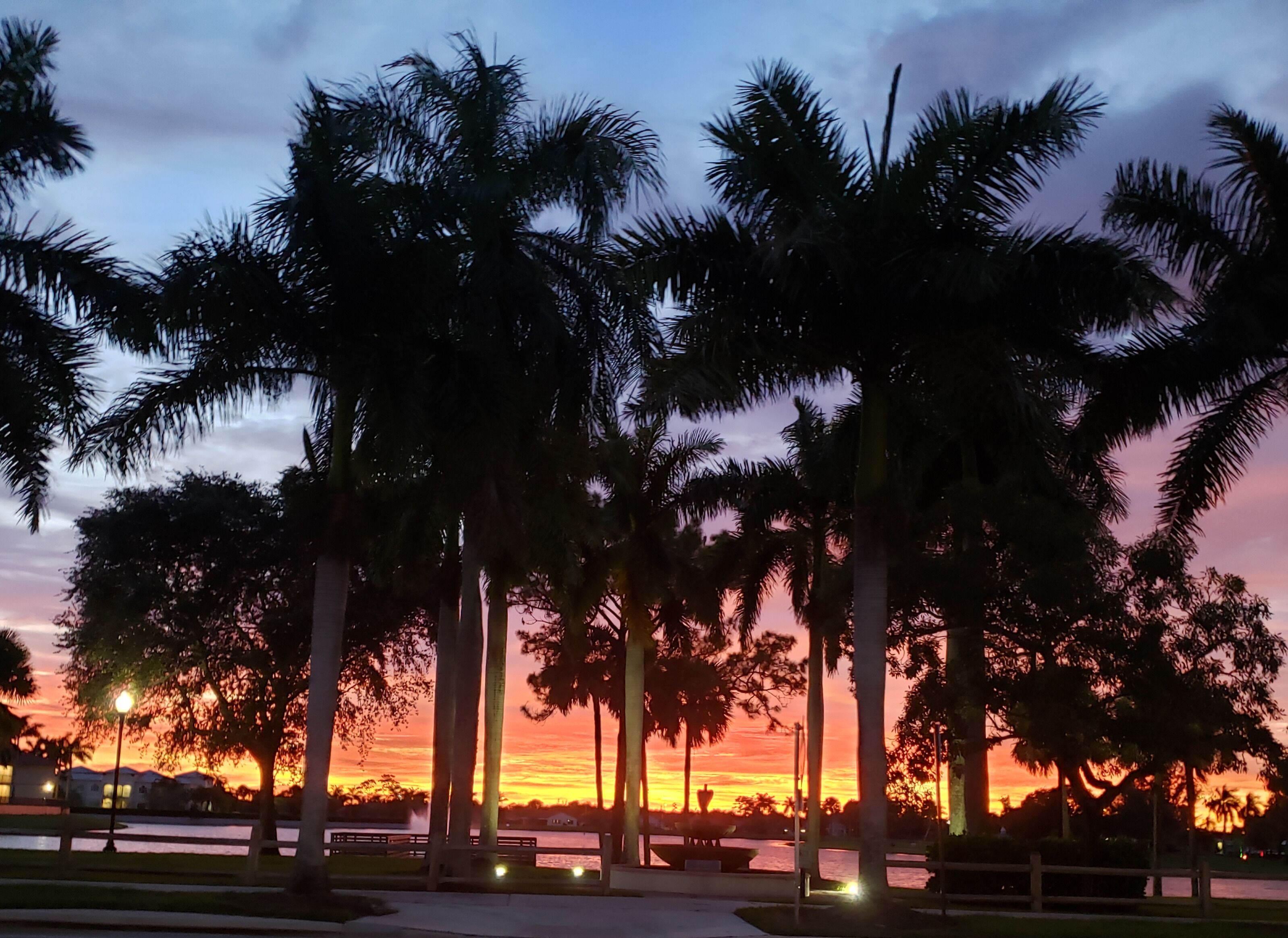 October Sunset in Royal Plam Beach Florida