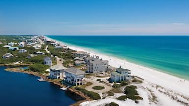 Santa Rosa Beach featuring a coastal town and a beach