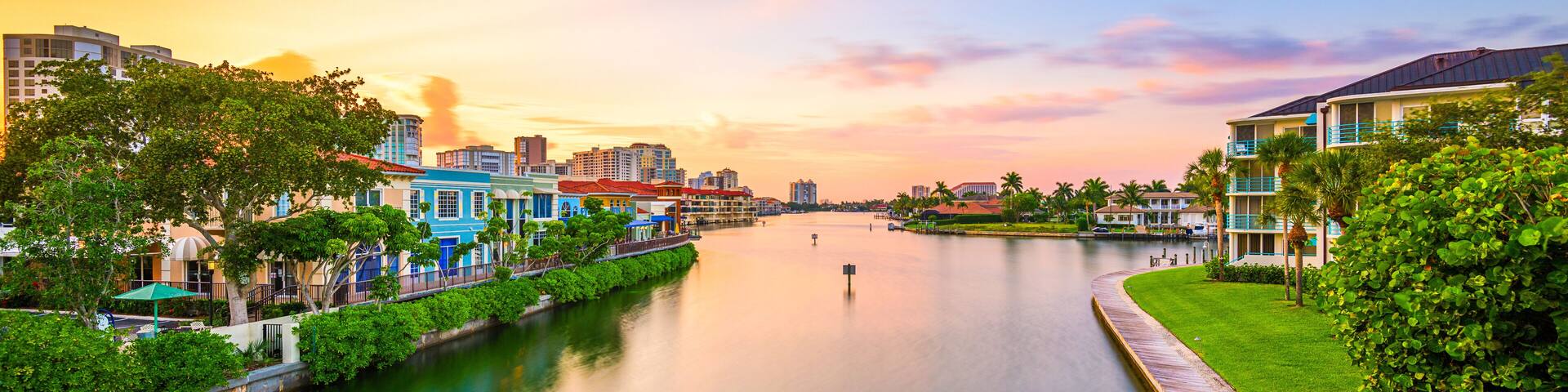 Naples, Florida, USA at Dusk