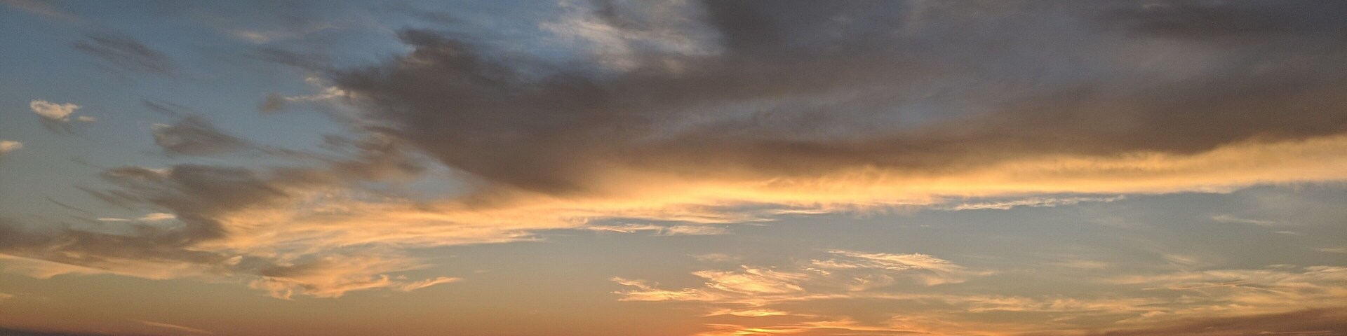 Beautiful sunset over the calm Waters from campsite