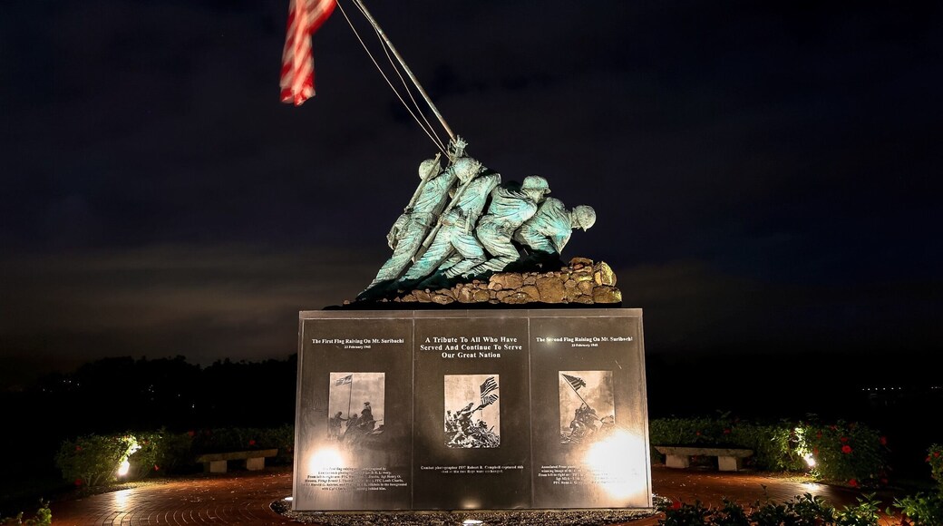 Iwo Jima Tribute at the entrance to the United States Marine Corps base at Kaneohe Bay.