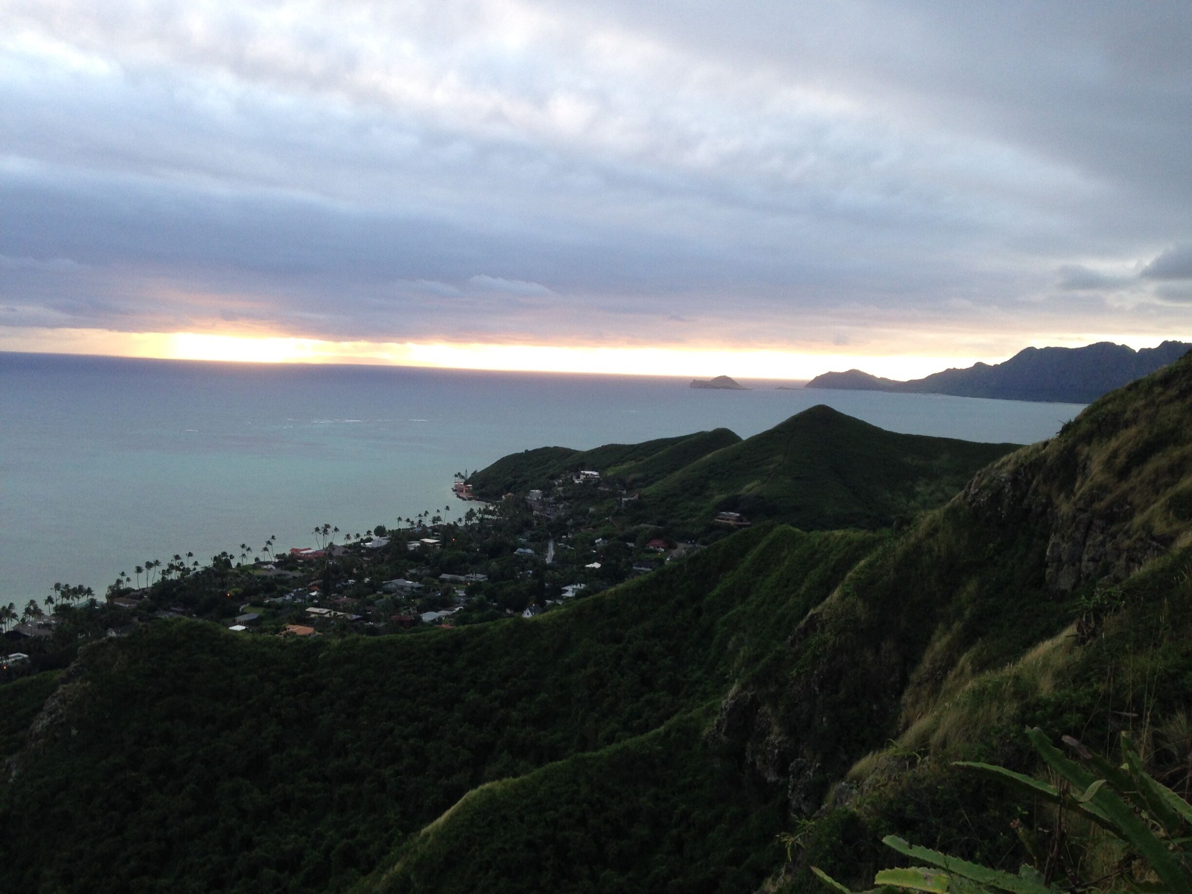 The sunrise was worth the steep, muddy hike up! 