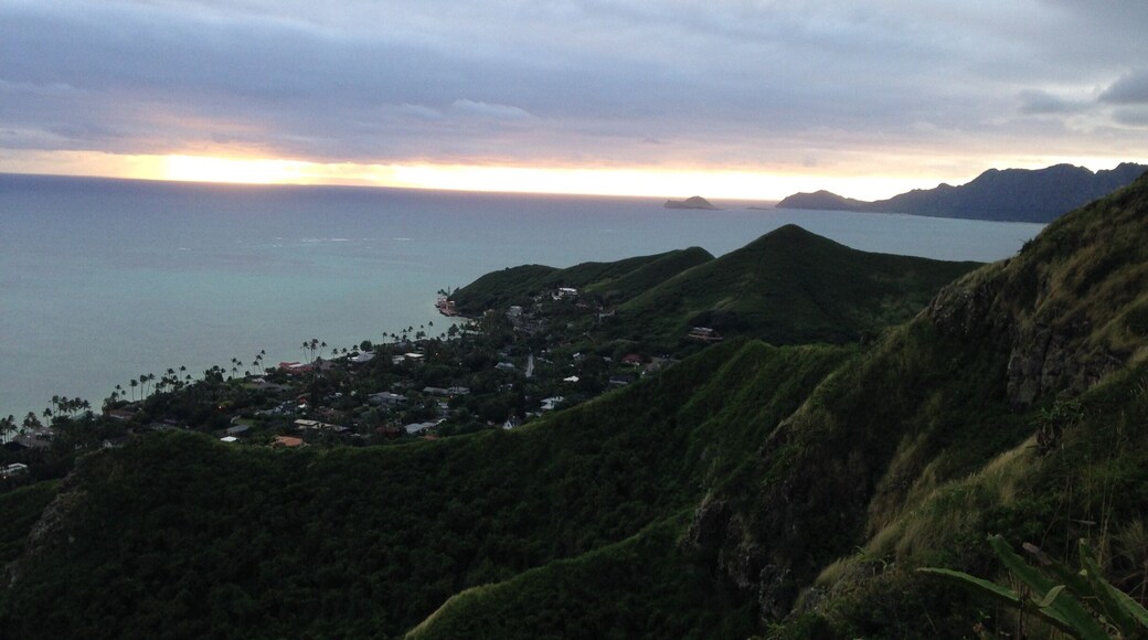 The sunrise was worth the steep, muddy hike up!