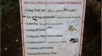 The beginning of the trail