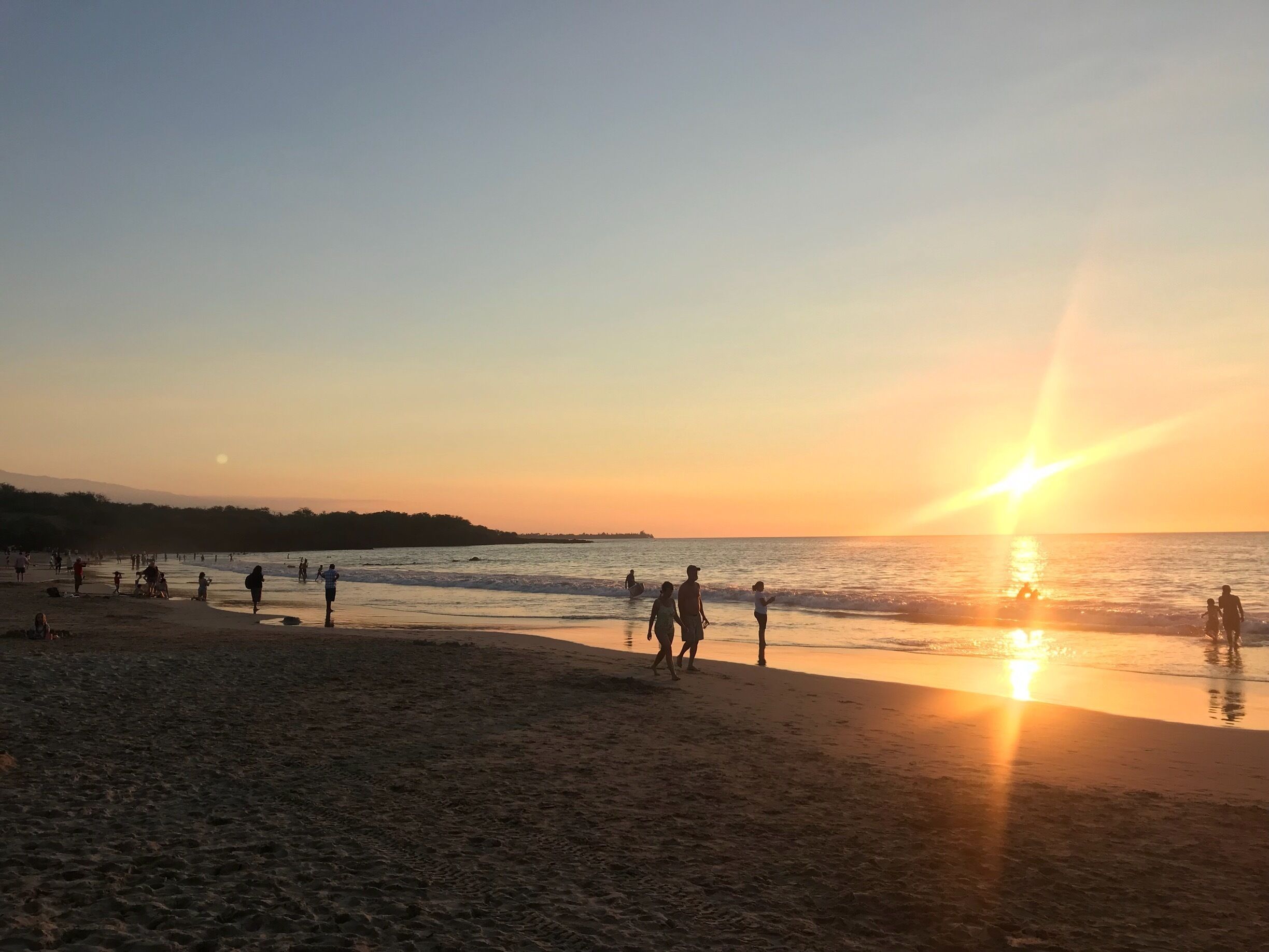 Hapuna Beach Sunset. 