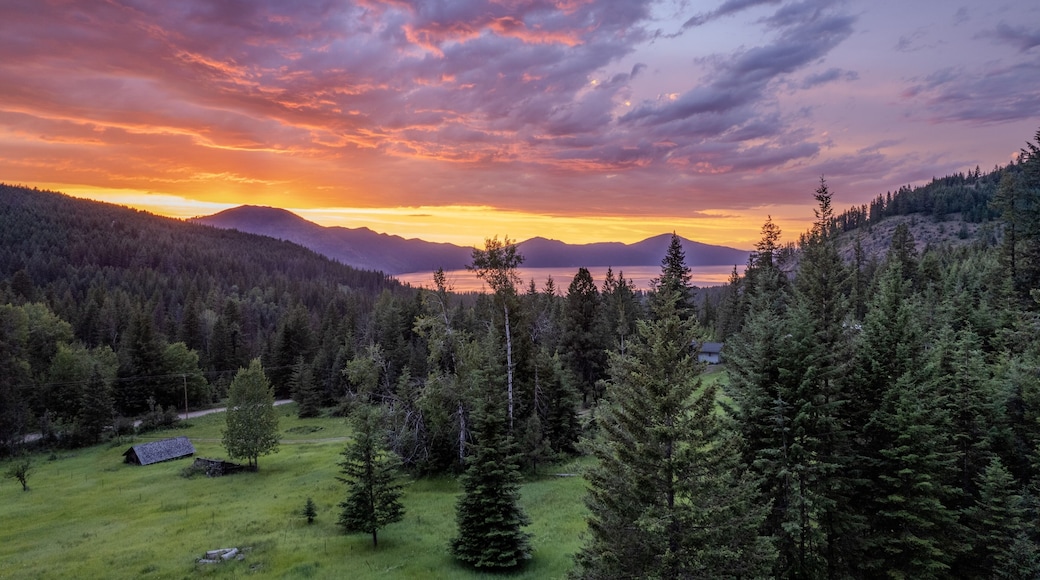 Lake Pend O'reille from the air. Photos take near Lakeview ID across the lake from Bayview Idaho