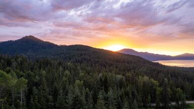 Lake Pend O'reille from the air. Photos take near Lakeview ID across the lake from Bayview Idaho