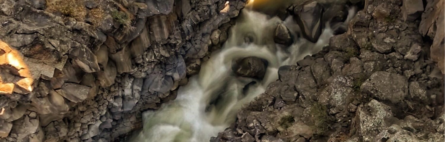 View from the pedestrian bridge.