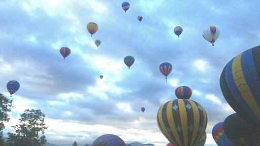 Balloon Festival in Idaho #colorful