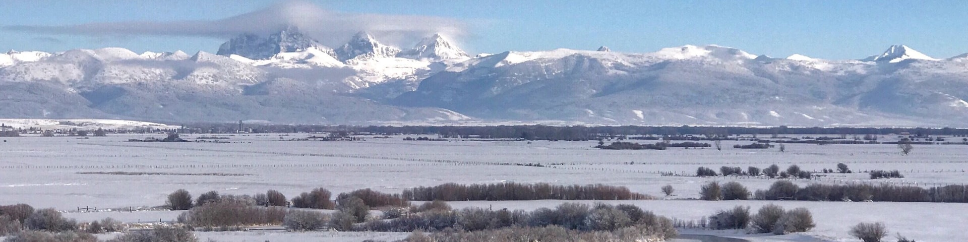 Great view of the Tetons from the Idaho side.