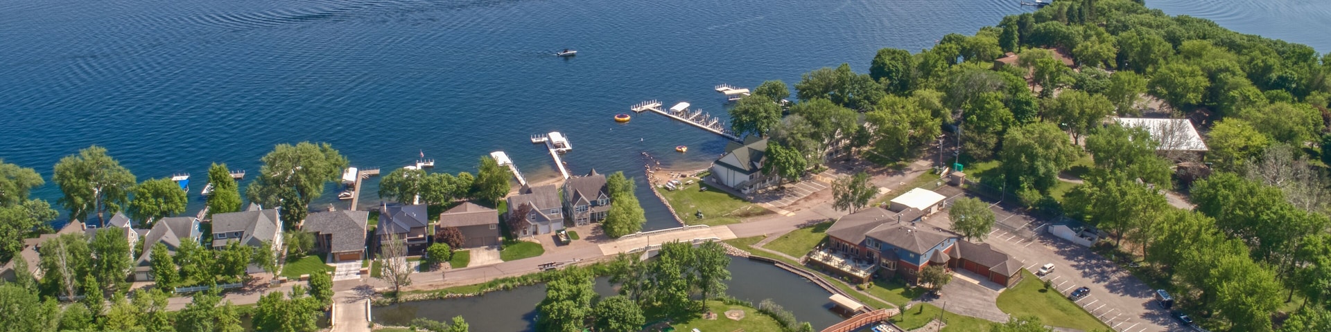 Lake Okoboji is a popular Tourist Area known as the Great Lakes of Iowa