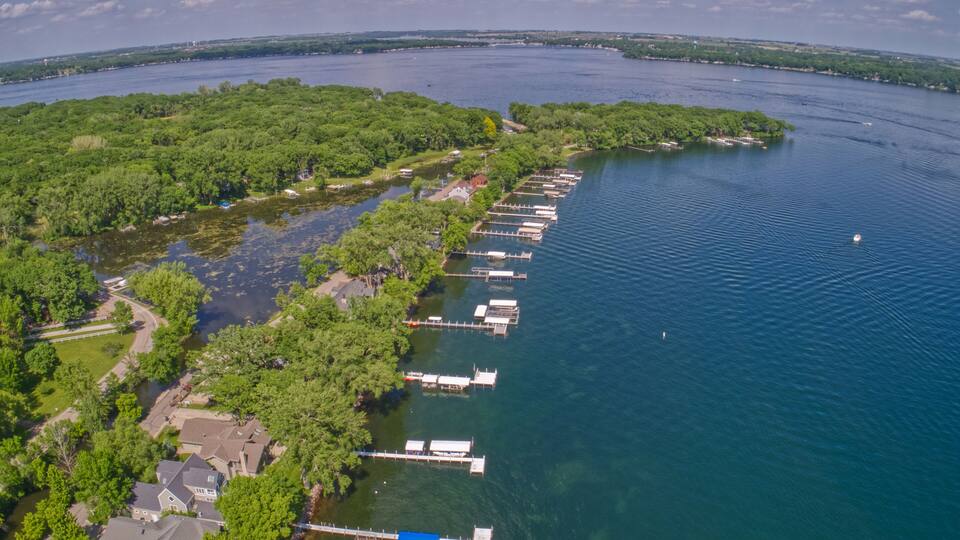 Lake Okoboji is a popular Tourist Area known as the Great Lakes of Iowa