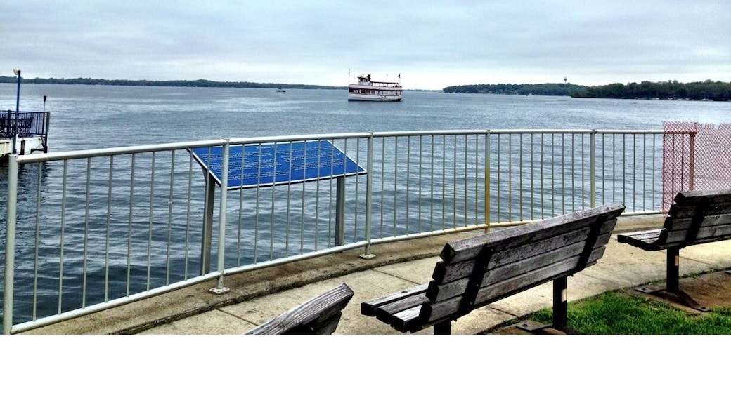 Beautiful view of the Queen II on West Lake Okoboji