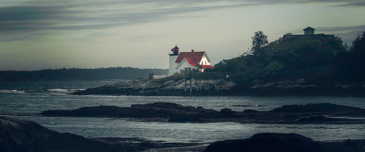 Lighthouse at sunset