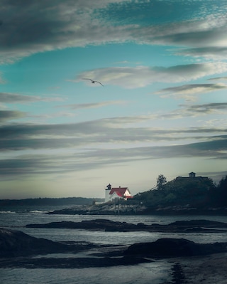 Lighthouse at sunset