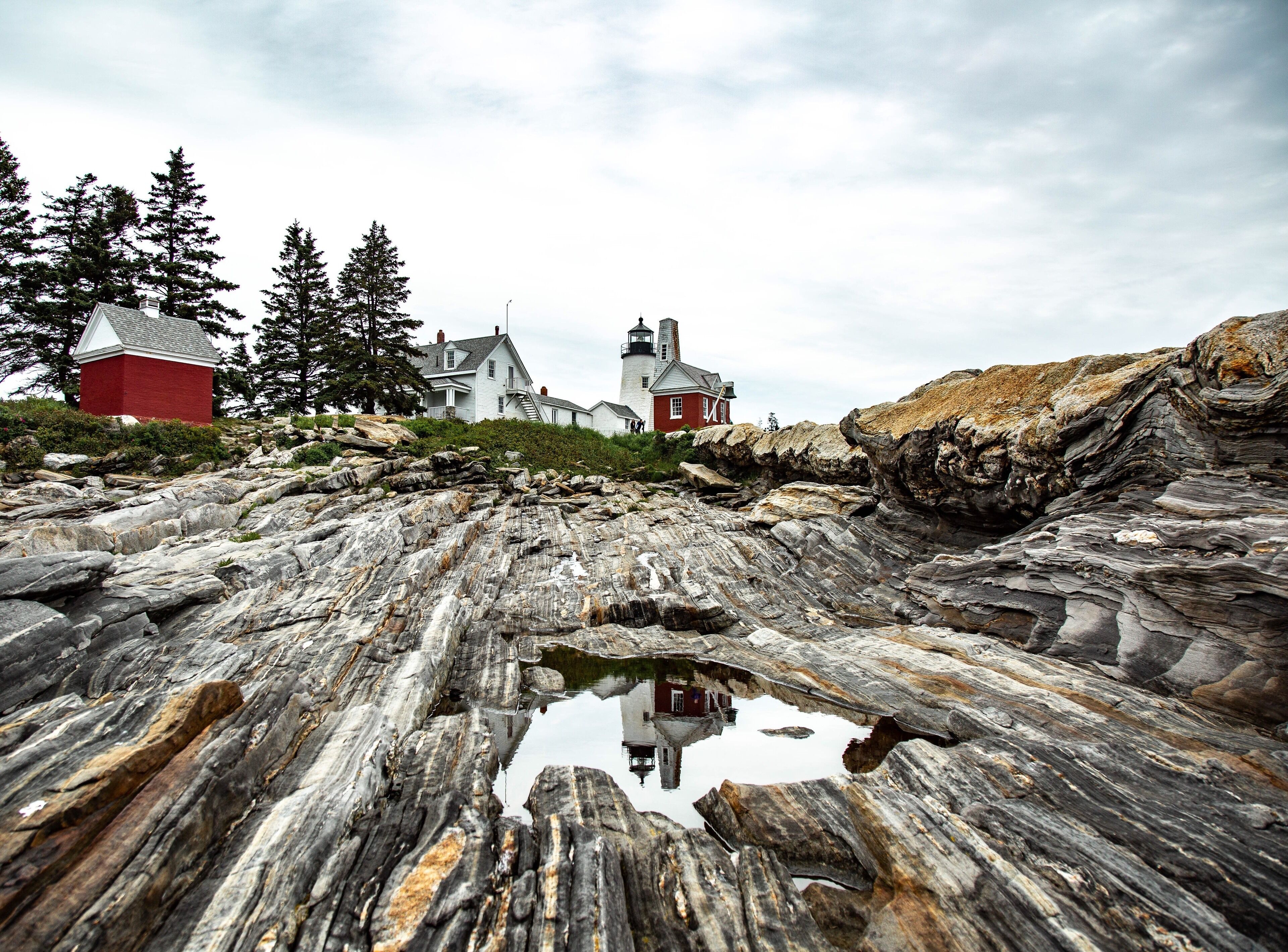 I love all the lighthouses in Maine. At Pemaquid Point the ocean leaves a nice pool to reflect the lighthouse. 

#adventure #travelmore #reflection