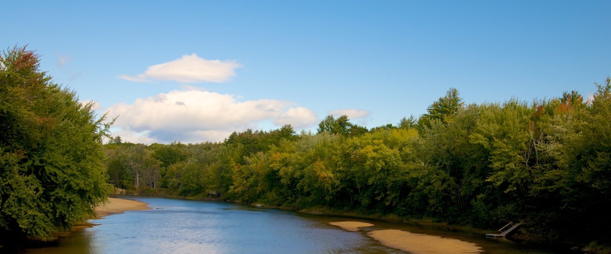 Fryeburg showing a river or creek