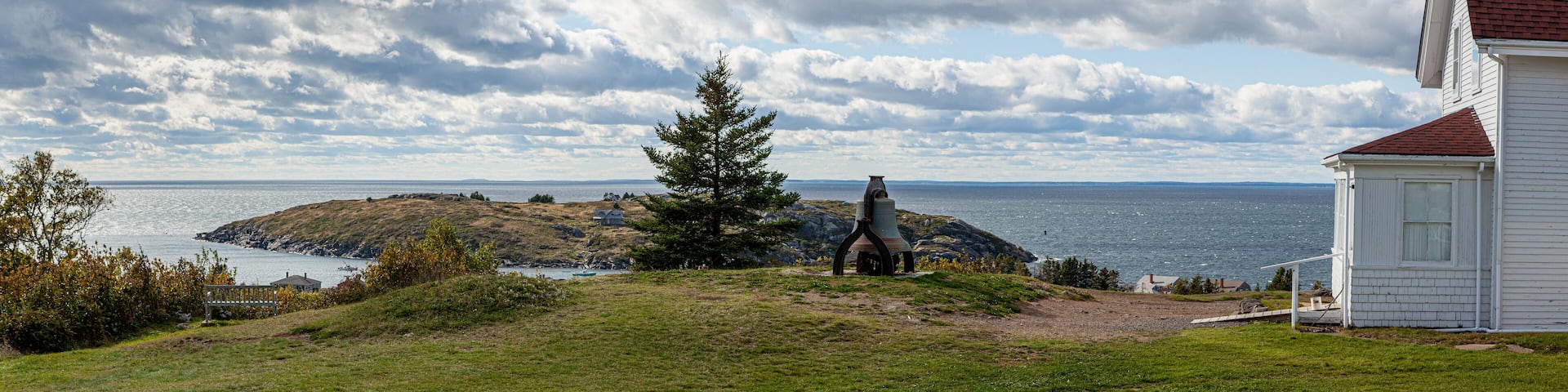 Overlooking Manana Island from Monhegan Lighthouse