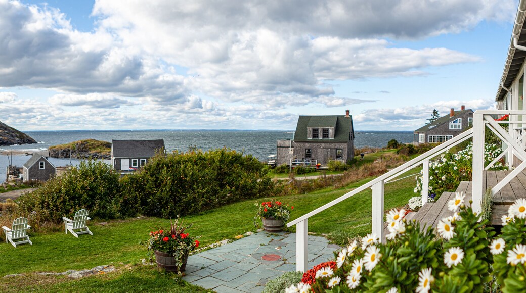 View from the front porch of the Island Inn, Monhegan Island