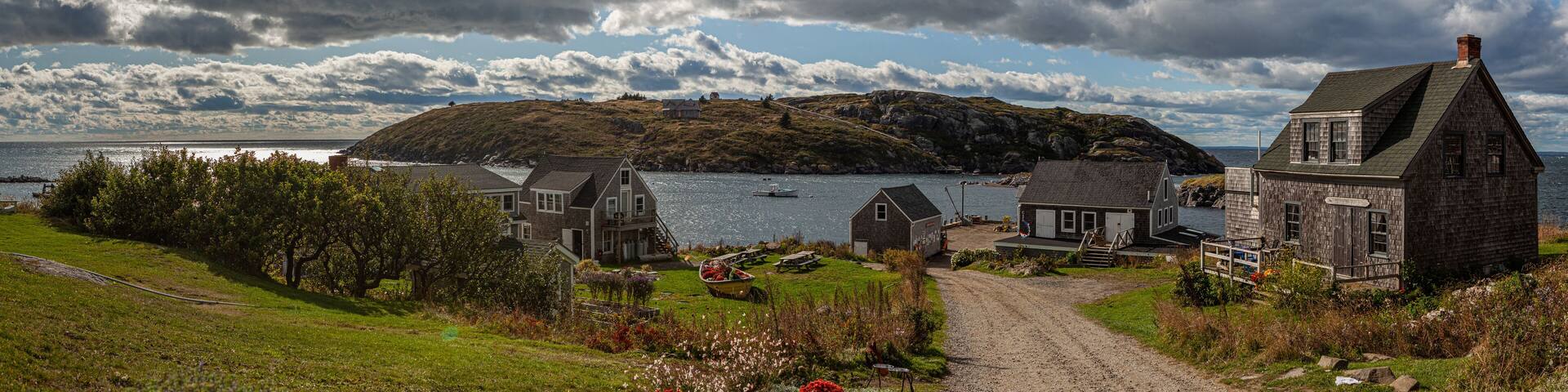 Monhegan Island overlooking Manana Island, Maine