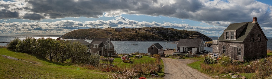 Monhegan Island overlooking Manana Island, Maine