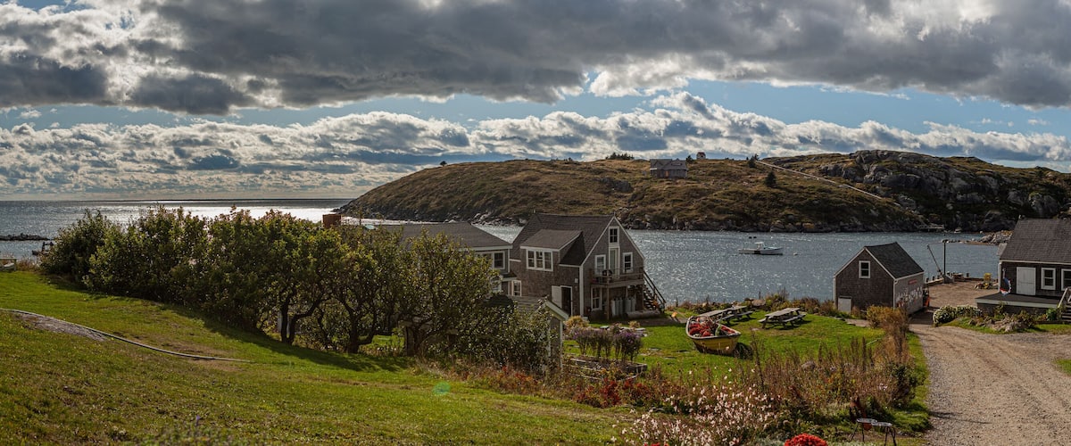 Monhegan Island overlooking Manana Island, Maine