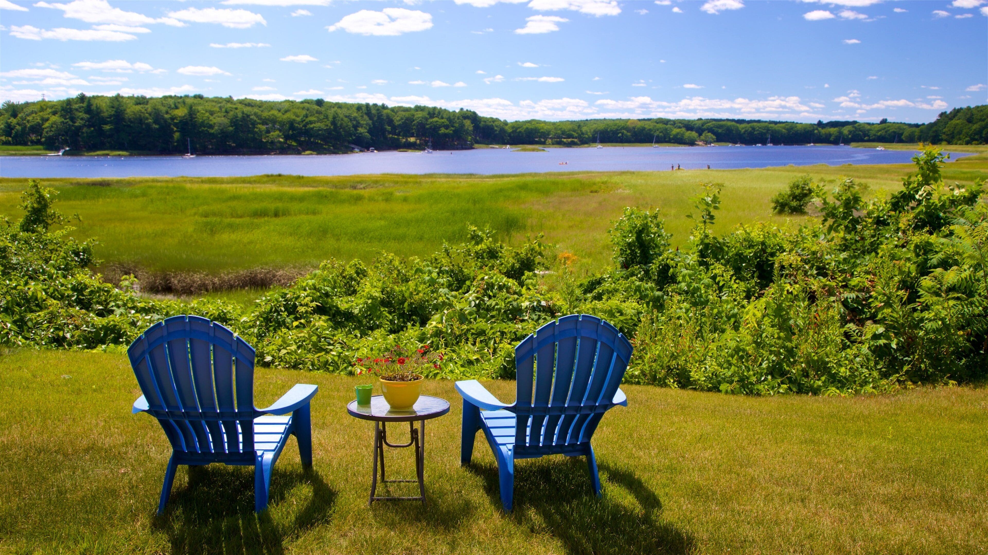 Saco showing a river or creek and tranquil scenes