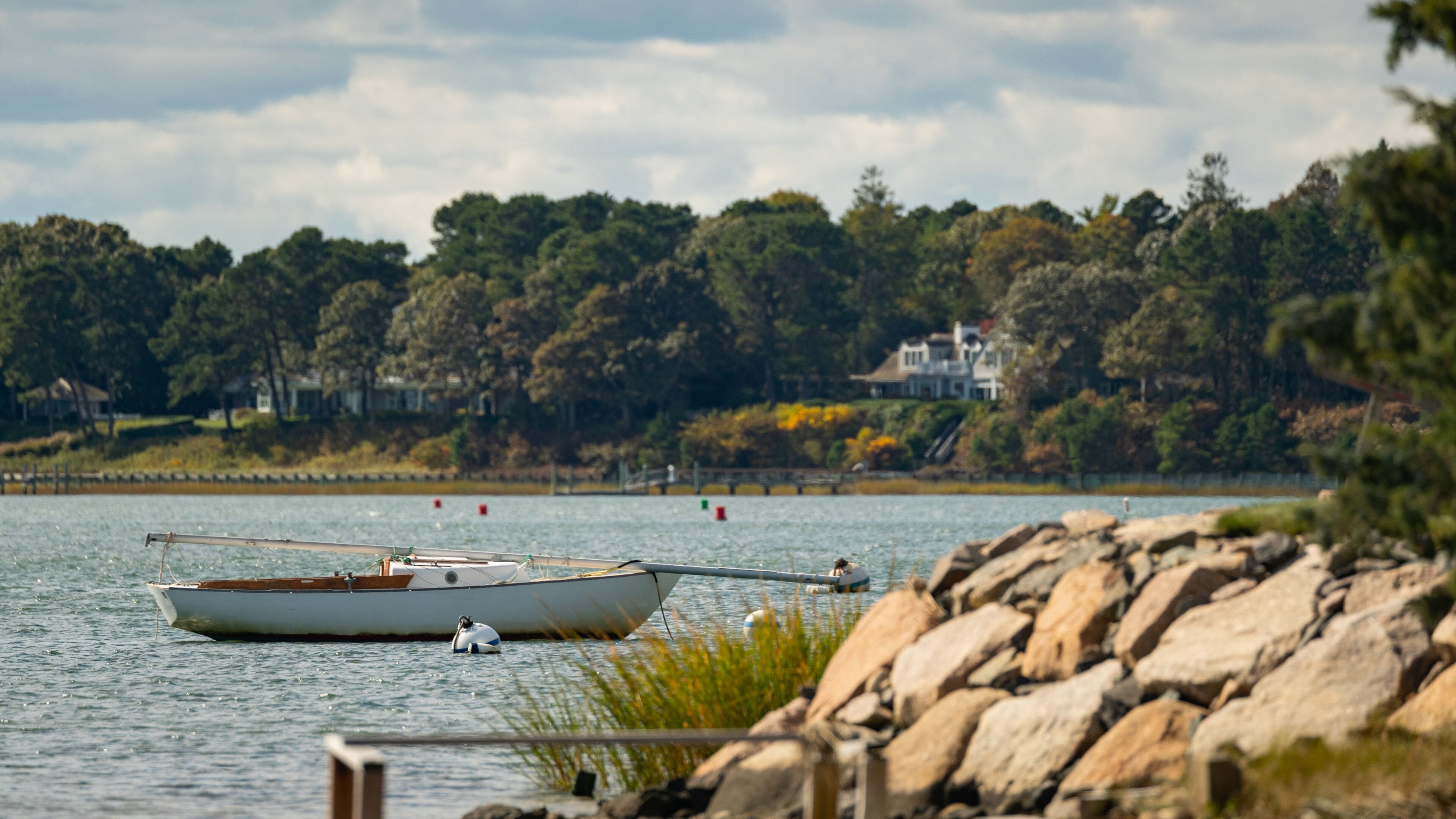 Osterville showing a bay or harbor