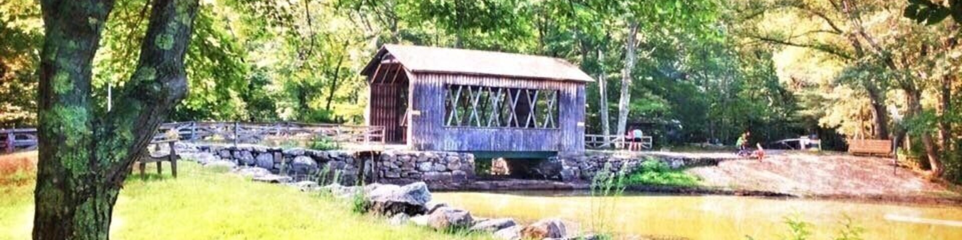 Covered bridge at the campgrounds.