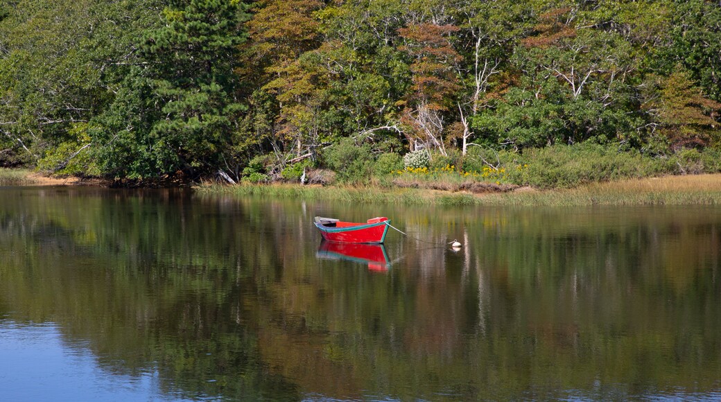 boat at beautiful lake landscape at Harwich