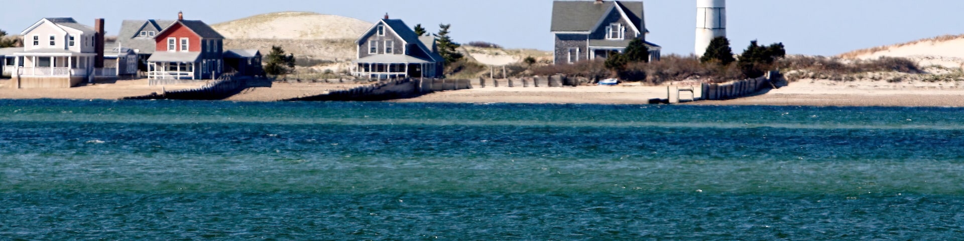 Sandy Neck Village and Lighthouse at Barnstable, Cape Cod