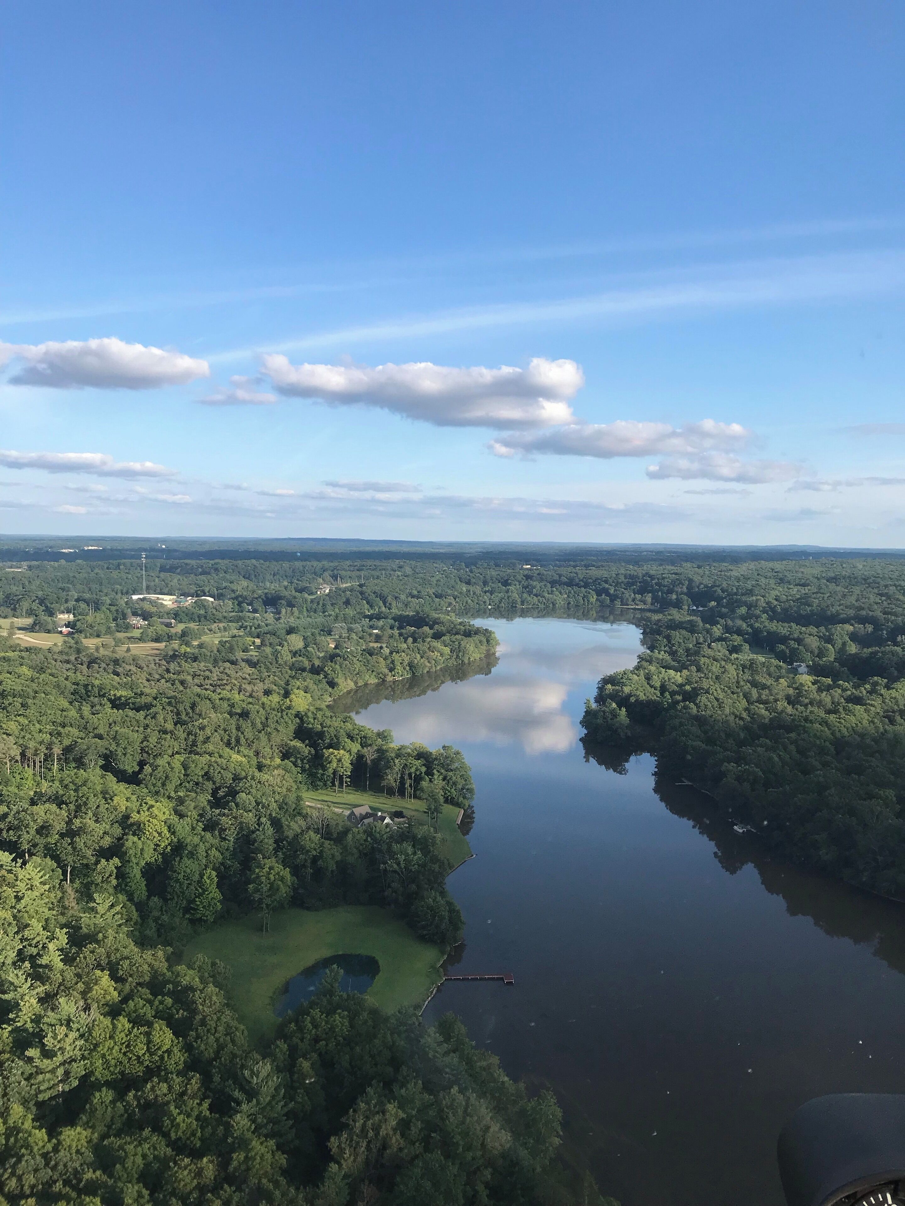 Helicopter flight over Allegan #adventure