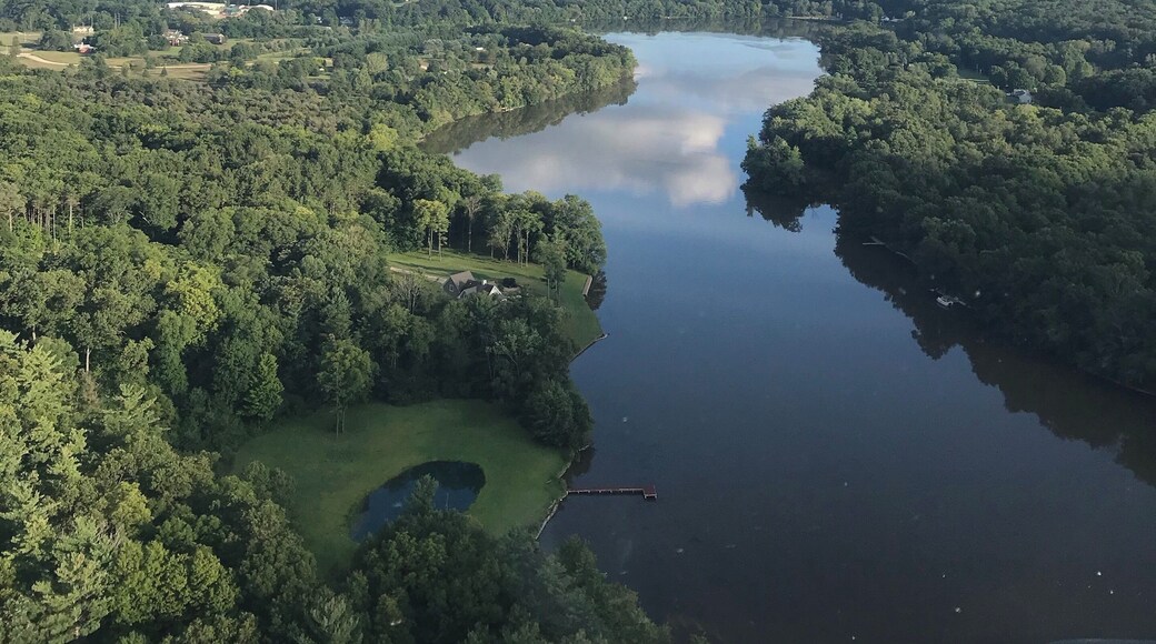 Helicopter flight over Allegan #adventure