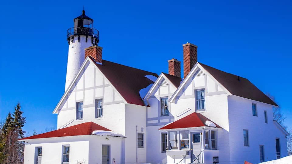 Dream Home. The Point Iroquois Lighthouse in the Hiawatha National Forest. This lighthouse is owned by the US government located on public lands. It is not private property.
