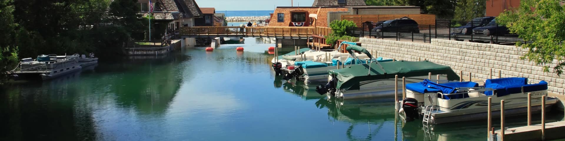 Popular vacation spot on Lake Michigan- Leland